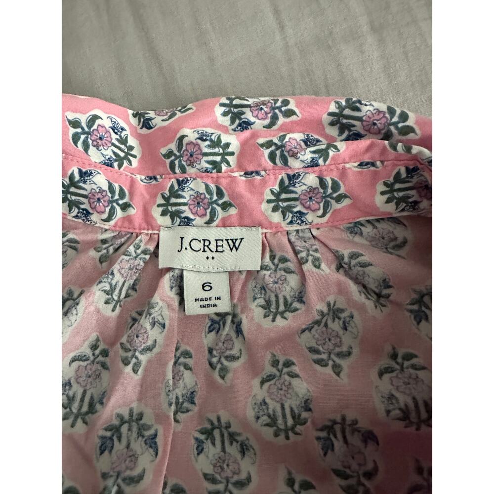 J. Crew Printed Collard Mini Shirtdress - Picture 3 of 4